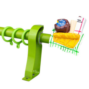 TFR006 Cute Resin Decorative Kids Curtain Rod Set
