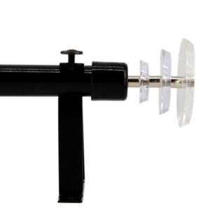 TFP005 Modern Black Curtain Rod Set