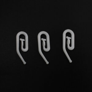 THP002 White Plastic Curtain Tape Hook
