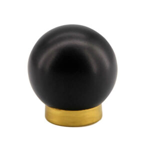 TFI015 Matte Black Iron Curtain Finials