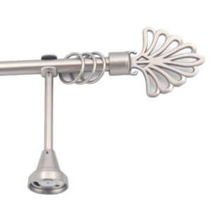 TFA021 Matte Aluminium Curtain Rod Set