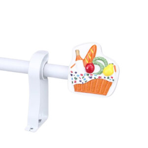 TFR010 Kids Funny Resin Curtain Rod Set
