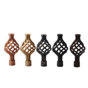 TFI001 Ornate Curtain Rod Finials
