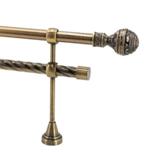 TFA023-B Aluminum Bay Curtain Rod Set