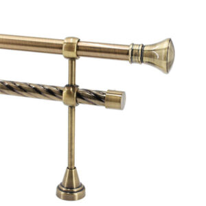 TFA031-B Aluminum Telescopic Curtain Rod Set