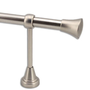 TFA073 Silver Luxury Curtain Rod Set