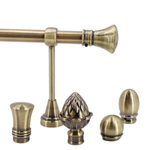 Metal Curtain Rod Set