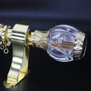 TFC008 Crystal Glam Crystal Curtain Rod Set