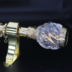 TFC002-A Brilliant Window Crystal Curtain Rod Set